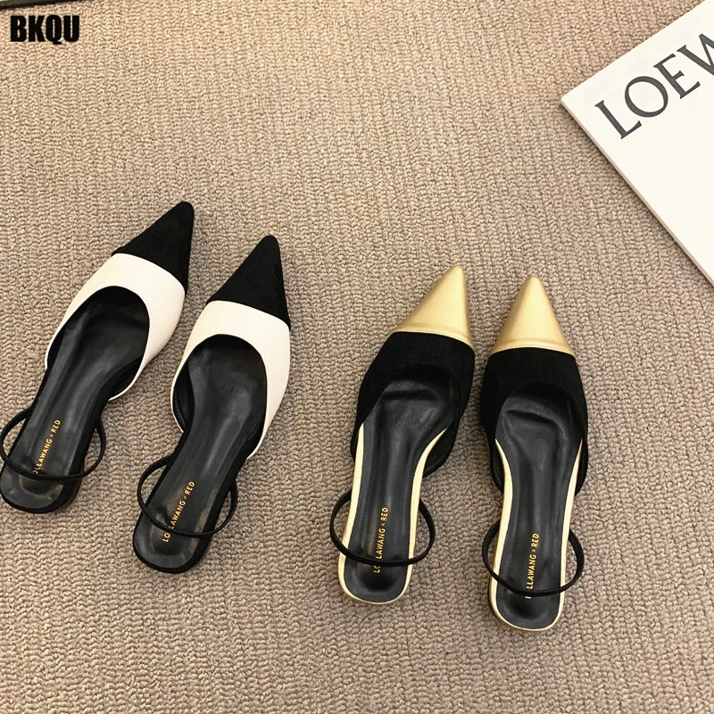 

2022 Brand New Fashion Pointed Toe Women Sandals Summer Outdoor Flats Woman Narrow Band Slides Female Casual Shoes Zapatos Mujer