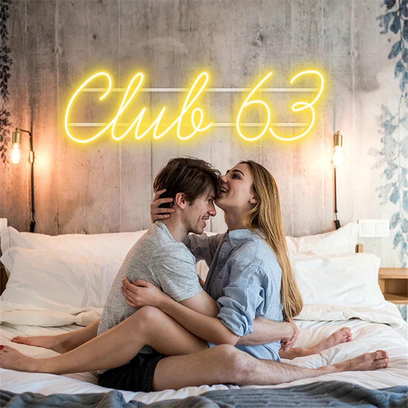 ineonlife Neon  Club 63 Custom LED luminous lamp Party Acrylic Room letter decoration  Mural Romantic personality Gift