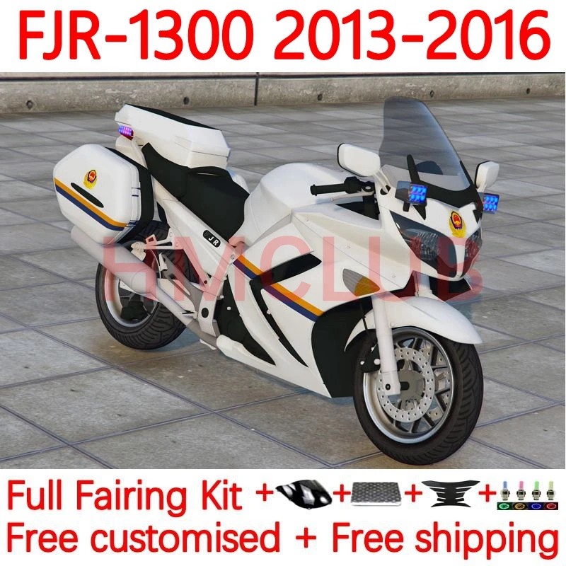 

Body For YAMAHA FJR-1300 FJR 1300 A CC FJR-1300A FJR1300 2013 2014 2015 2016 FJR1300A 13 14 15 16 Fairings 38No.80 glossy white