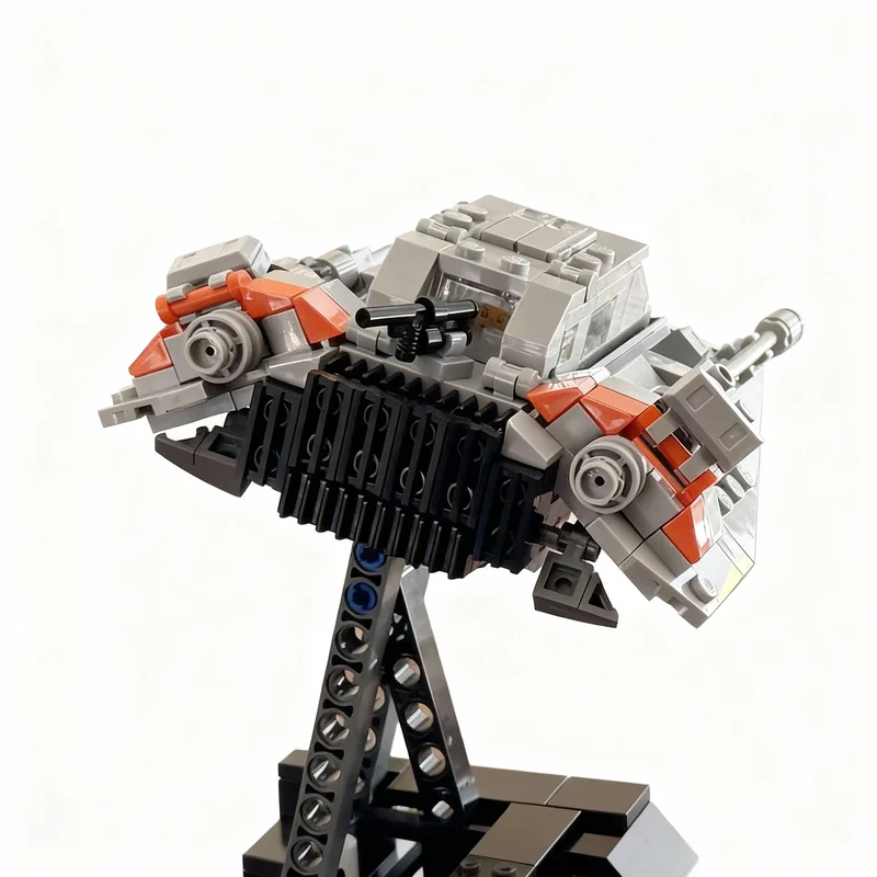 Фото 266 деталей MOC T-47 Snowspeeder: модель звездолета для сборки, декор для дома, украшение для стола, акцент для полки, премиум-подарок для взрослых №2