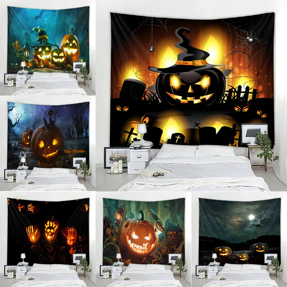 

Halloween Home Decor Tapestry Mandala Boho Hippie Wall Decor Tapestry Halloween Party Backdrop Decoration Tapestry