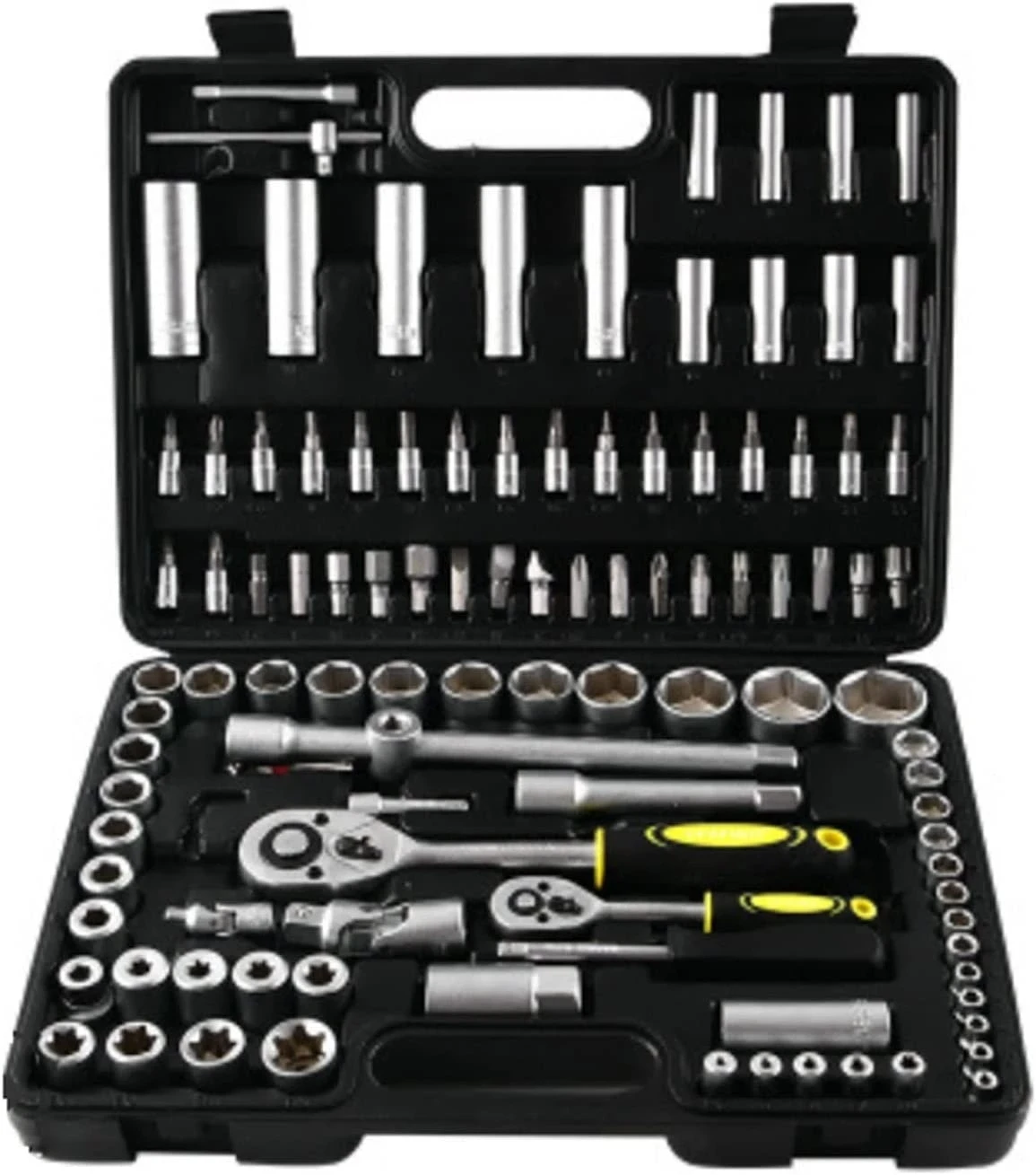 

New low price Home Tool Kit Tool Sets 108 Piece Household Hardware Socket Ratchet Handle Auto Repair Tool Combination Package