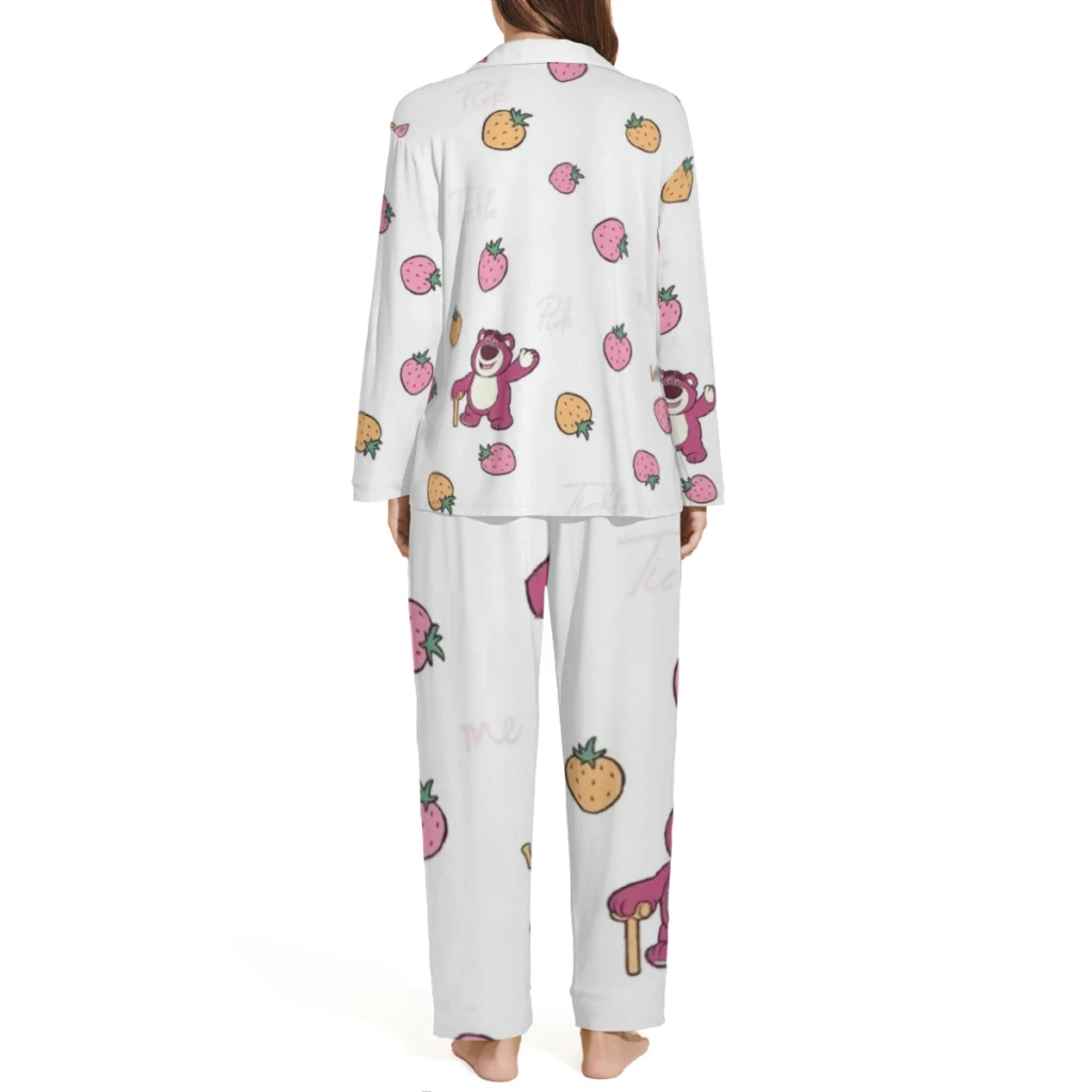 Белая пижама Disney Strawberry Bear выбранные узоры Minso милый стиль