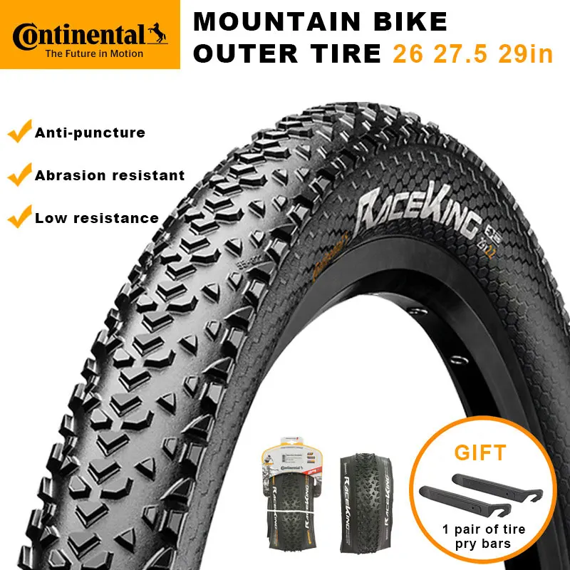 

Mountain Bike Tire, CONTINENTAL Original Authentic Race King 26 27.5 29*2.0/2.2 Bicycle MTB Tire Puncture-proof Collapsible Tire