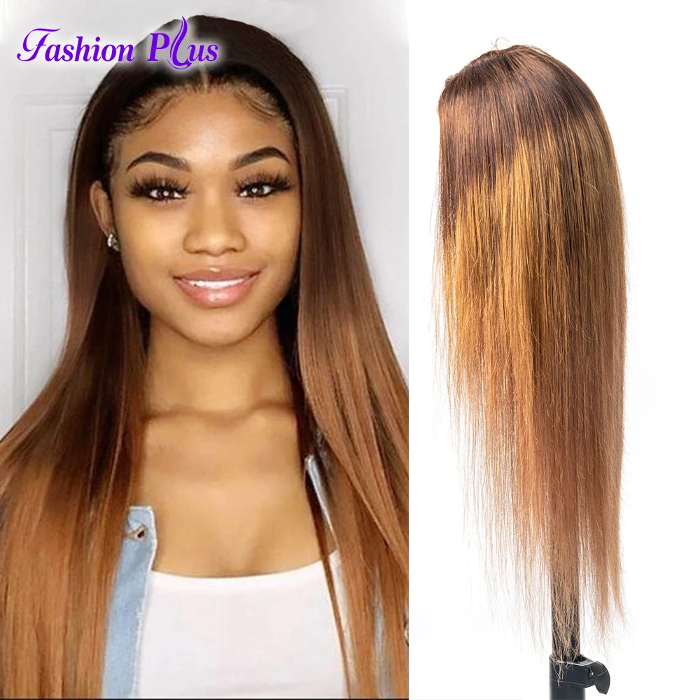 

13x4 Lace Frontal Wigs Human Hair Wigs 4/30 Brown to Auburn Brizilian Straight Hair Wigs For Black Women Lace Frontal Wig