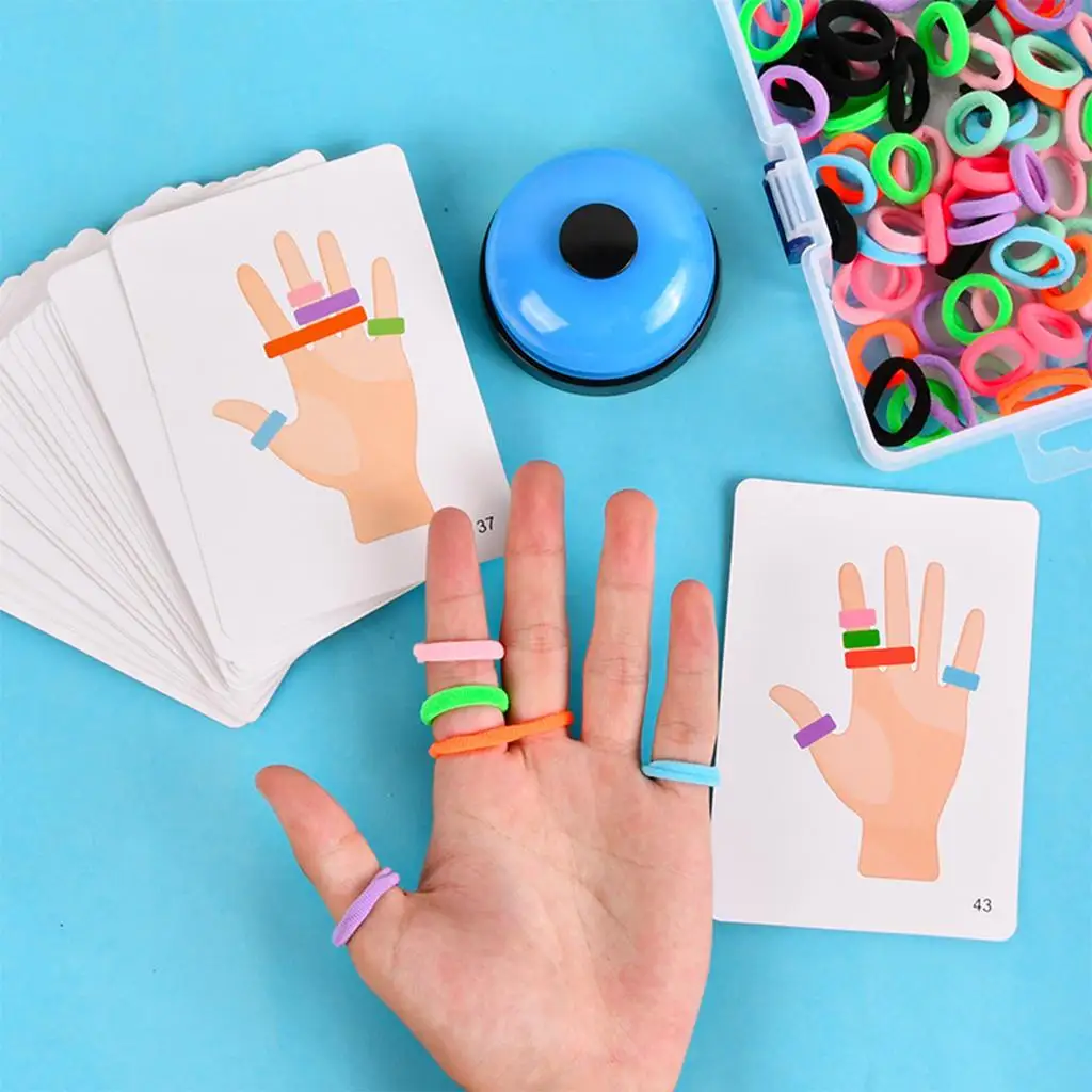 Разноцветная игра в виде петли для пальцев сенсорные Игрушки развития мальчиков