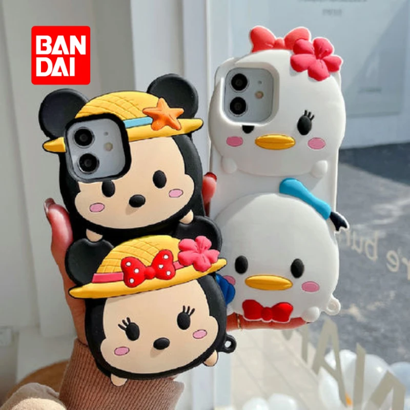 

3D чехол для телефона Bandai Disney для iPhone 13, 13Pro, 12, 12Pro, 11 Pro, X, XS, Max, XR, 7, 8 Plus, мультяшный чехол, милые модные мягкие чехлы