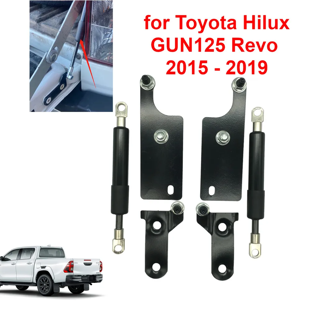 

Car Rear Tailgate Slow Down Support Rod Lift Strut Bar Gas Shock Damper for Toyota Hilux GUN125 Revo 2015 2016 2017 2018 2019