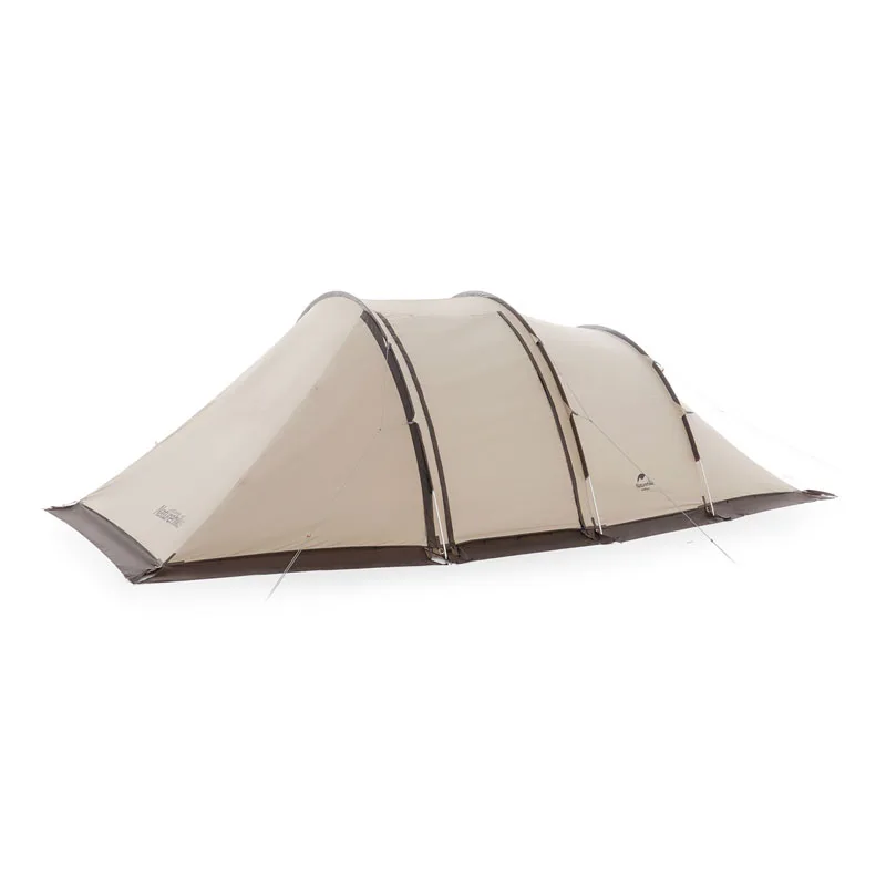 

Naturehike Cloud Vessel 3 Rods Tunnel Tent 150D 4-5 Persons Camping Tent with Snow Skirt 1 Room 1 Hall 12㎡ Lobby UPF50+