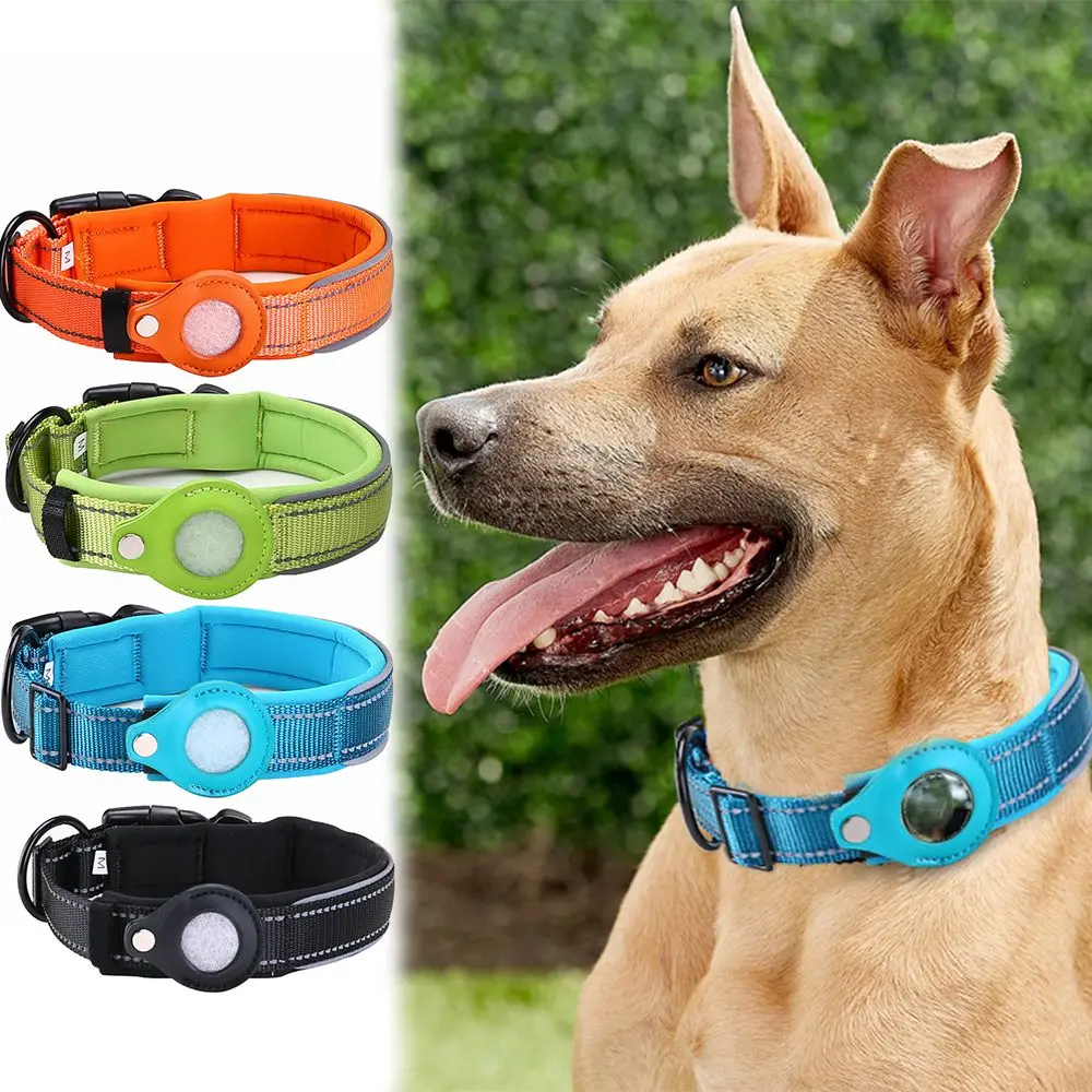 

Cats Dogs Tracking Locator Necklace Loop For Airtag Protective Case Pet Collar Adjustable For Apple AirTag