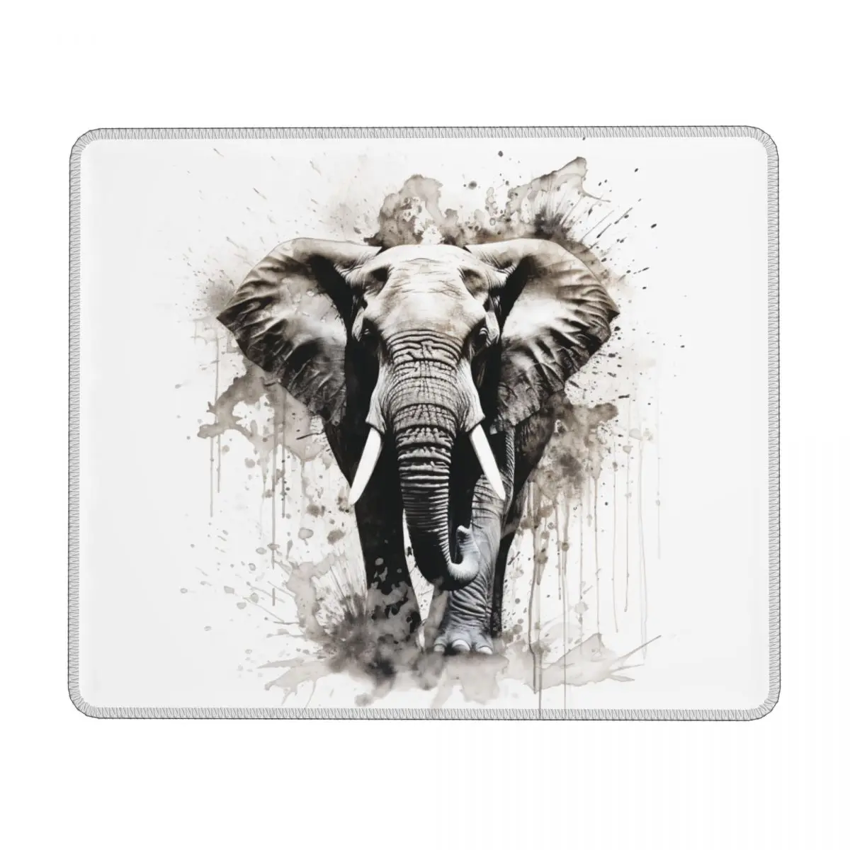 

Горизонтальный Эргономичный резиновый коврик для мыши с рисунком слона, Нескользящие мягкие настольные коврики для мыши