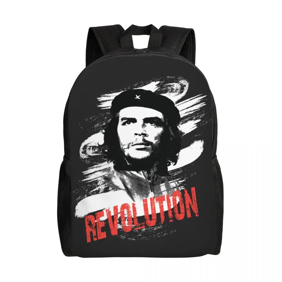 

Customized Che Guevara Revolution Backpacks Men Women Basic Bookbag for College School Cuba Cuban Socialism Freedom Bags