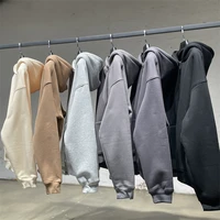2022 new design men winter thick worm hoodies loose oversized unisex zipper heavy weight hooded sweatshirt pullovers hy0261