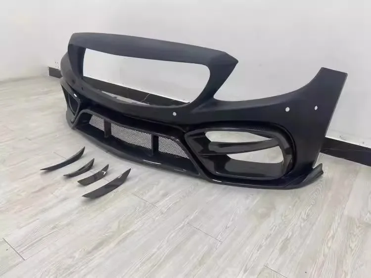 Подходит для Mercedes Benz C-class C63amg модифицированные Imp полууглепластиковые передние и