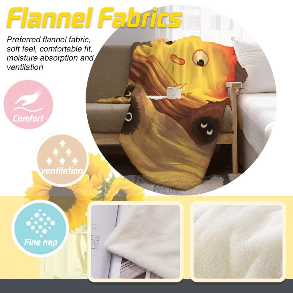 Одеяло Flame Calcifer_NZZGN2 мягкое одеяло для дома спальни кровати дивана пикника