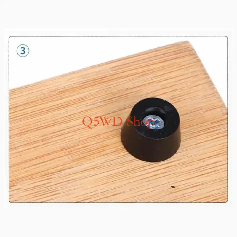 Фото Q5WD 120 шт. подушечки для мебельных ножек, бамперы, нескользящие маленькие резиновые ножки из ПВХ, разделочная доска, резиновые №3