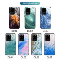 for samsung galaxy a52 a72 a71 a51 s20 fe s21 ultra s10 plus a50 a31 a70 a32 a41 a21s s22 marble glass protector back case cover