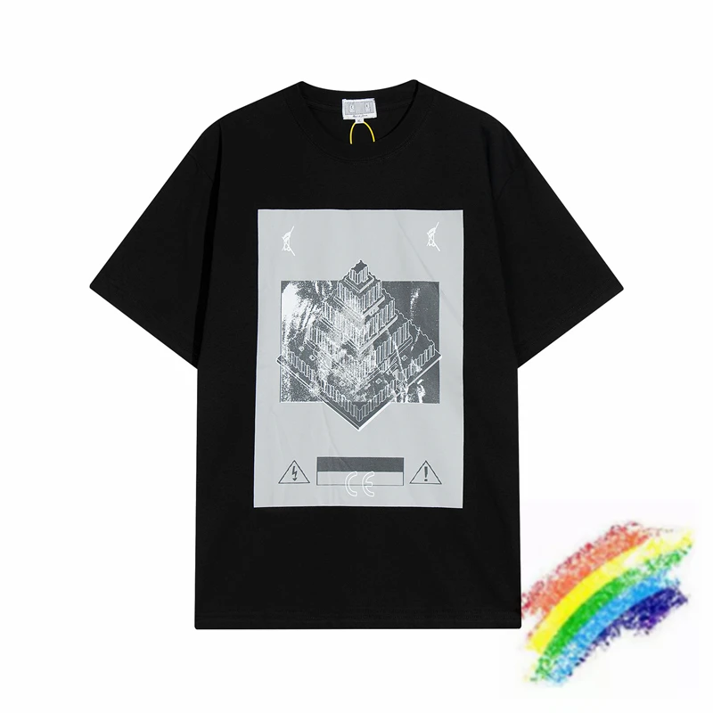 

Мужская и женская футболка с пирамидальным принтом Cav Empt