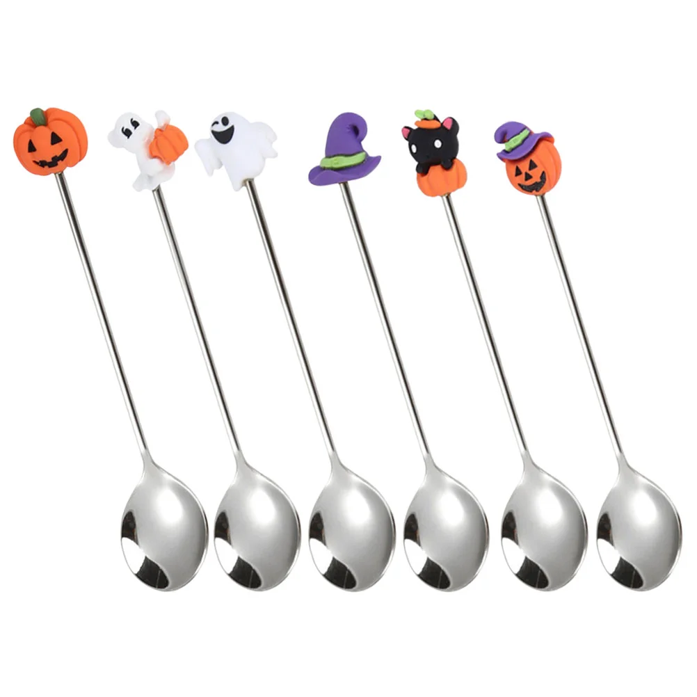 

6 шт., столовые ложки из нержавеющей стали