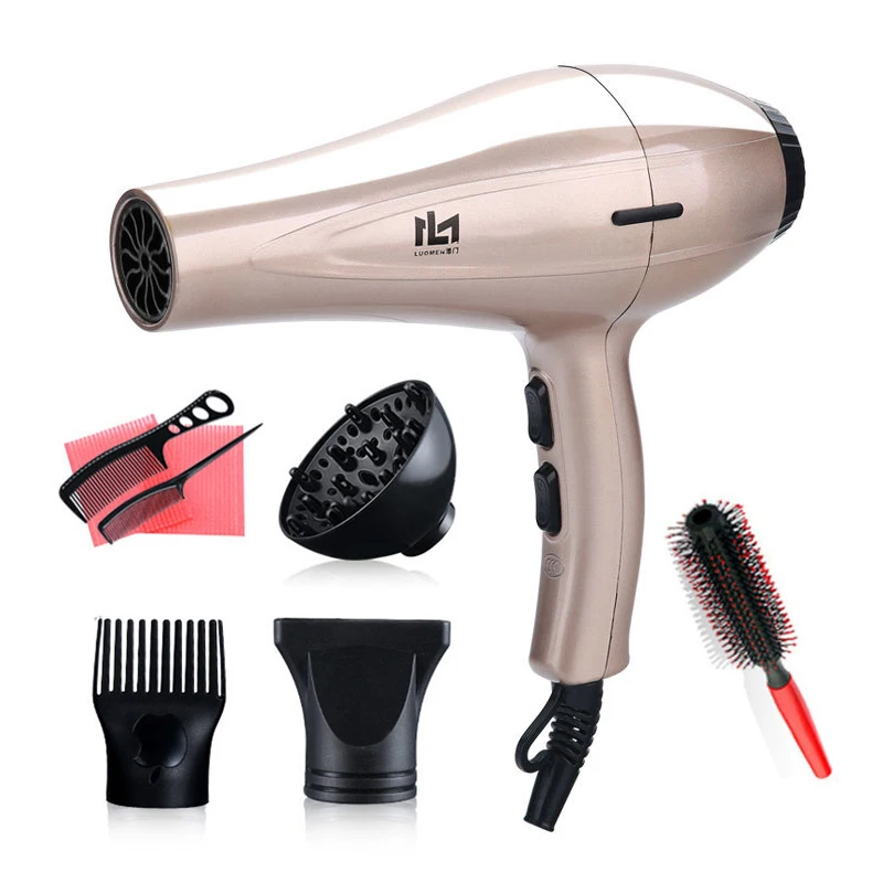

Hair Dryer for Hairdresser 3200W Power Professional Negative Ion Blow Dryer 3200 Hot/Cold Wind with Air Collecting Nozzle 51D