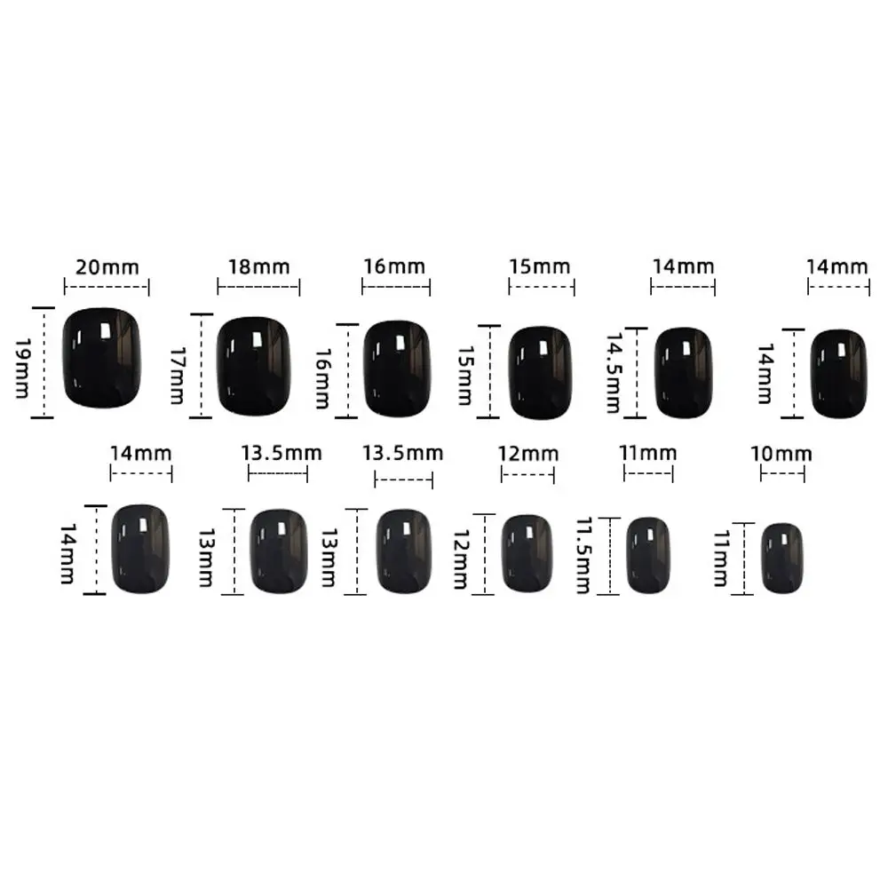 Модные милые накладные ногти с полным покрытием неправильной формы блестящие