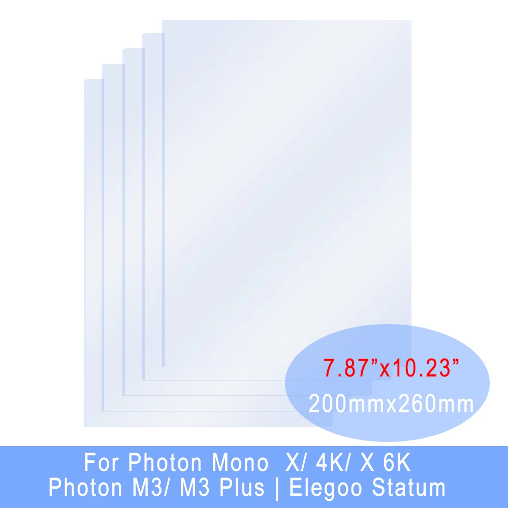 FEP Film 8.9Inch 260*200*0.15mm for ANYCUBIC Photon M3 Plus Mono X 4k 6k Elegoo Saturn 3D Printer Parts Accessories LCD SLA DLP