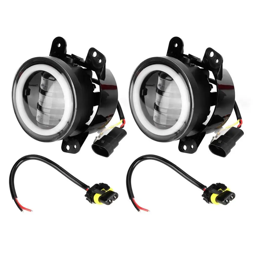 

1 pair 10-30V 30W 4" Motorcycle Modified Headlight with Aperture Car TD-224 Fog Lights Waterproof White Lamps Universal