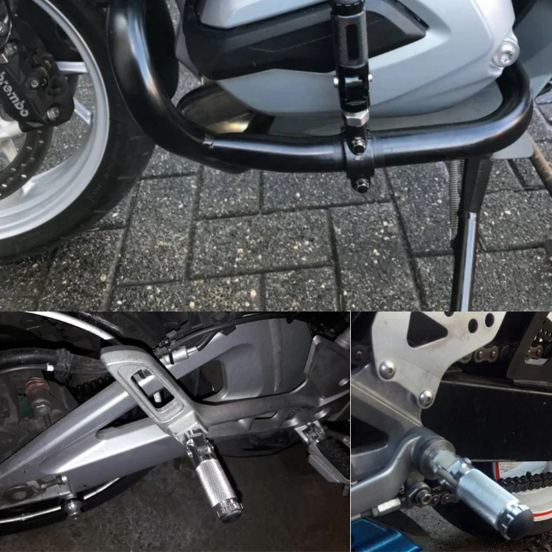 

Универсальные складные подножки для мотоцикла, 2 шт., колышки, набор задних педалей, детали для мотоцикла