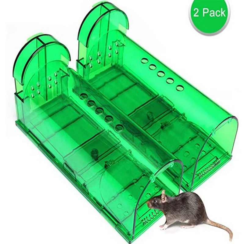 

2Pcs Mouse Cage Mousetrap, Mouse Trap, Indoor And Outdoor Mousetrap, Reusable Mousetrap