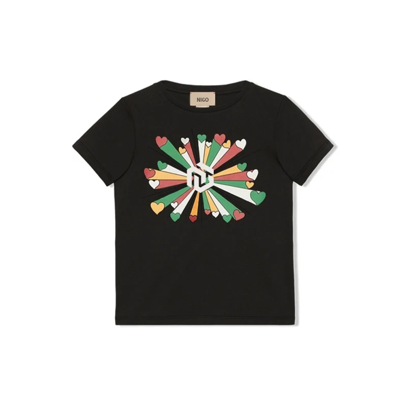 

NIGO Children's Heart Print Cotton Short Sleeve T-Shirt #nigo34947