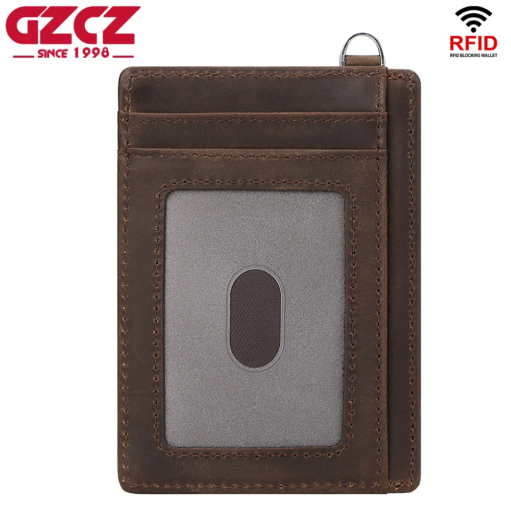 Кошелек Airtag Из Натуральной Кожи Тонкий Держатель Для Карт С Функцией RFID Деловой