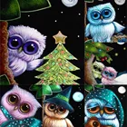 Набор для рисования по номерам на холсте Сова для взрослых и детей