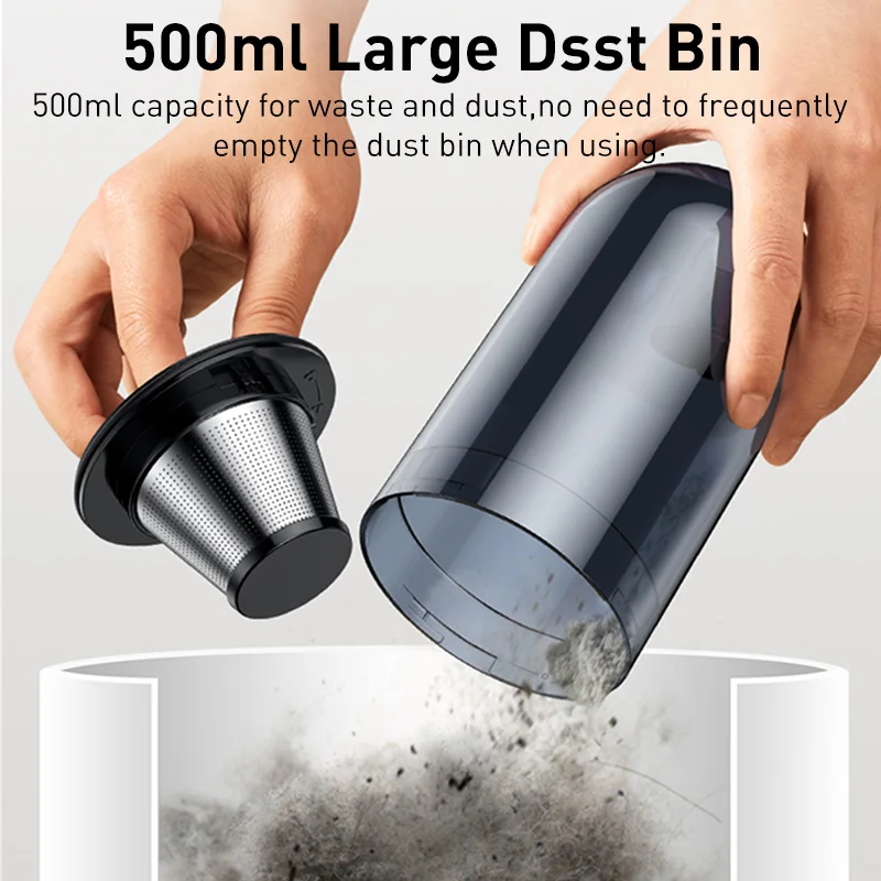 $79.99 Baseus A7 Wireless Car Vacuum Cleaner 6000Pa w 500ml Dust Capacity For Household Auto Cleaning Portable Handheld Vacuum Cleaner