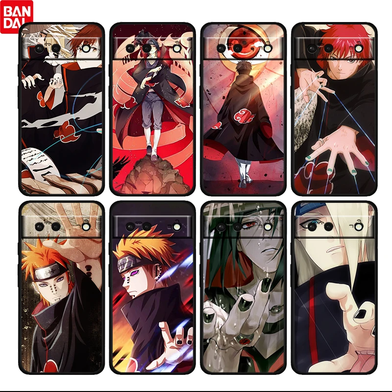

Hot Cute Anime NARUTO Boy Shockproof Cover For Google Pixel 6 6A 5 4 5A 4A XL Pro 5G Fundas TPU Soft Black Phone Case Cover Capa