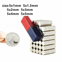 20 50 100pcslot 5x1 5x1 5 5x2 5x3 5x4 5x5mm magnet hot small round magnet strong magnets rare earth neodymium magnet