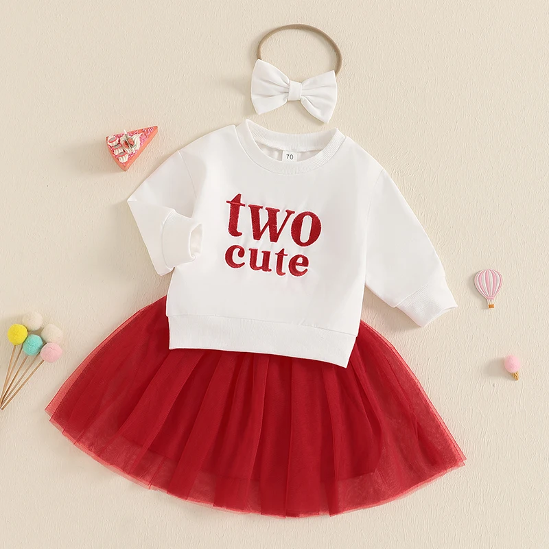 Комплект из 3 предметов для маленьких девочек свитшот с длинными рукавами и