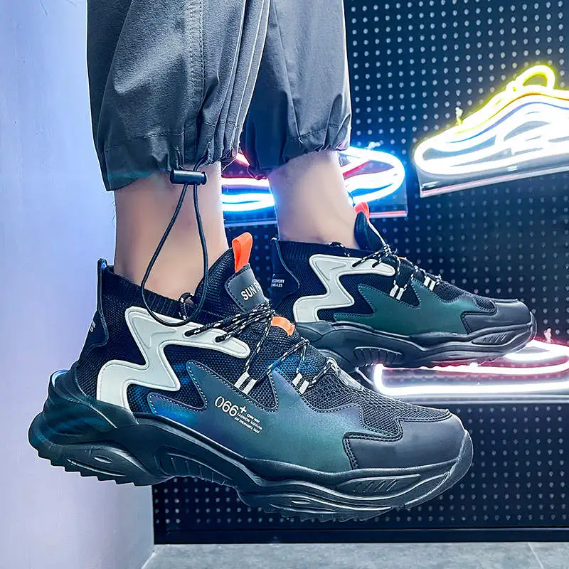 

Vintage Sneakers Men's High Heels Man Sport Shoes Bot Running Shoes Brands Luxury Sports Shoes Most Popular Style Tennis Trnis