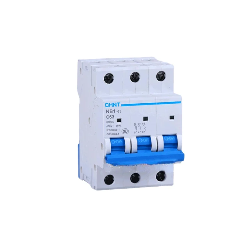 

Chint nb1-63 miniature circuit breaker air switch AC / DC circuit breaker photovoltaic ac/dc 1p, 2p, 3P, 4P
