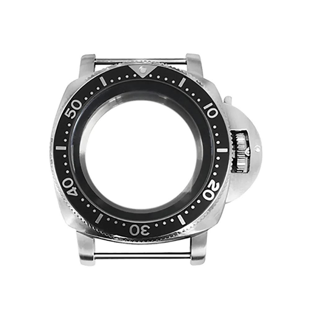 NH35 NH36 Case, 316L Stainless Steel 42MM Watch Case Bezel Black Inner Shadow Case for NH35/NH36/4R/7S Movement