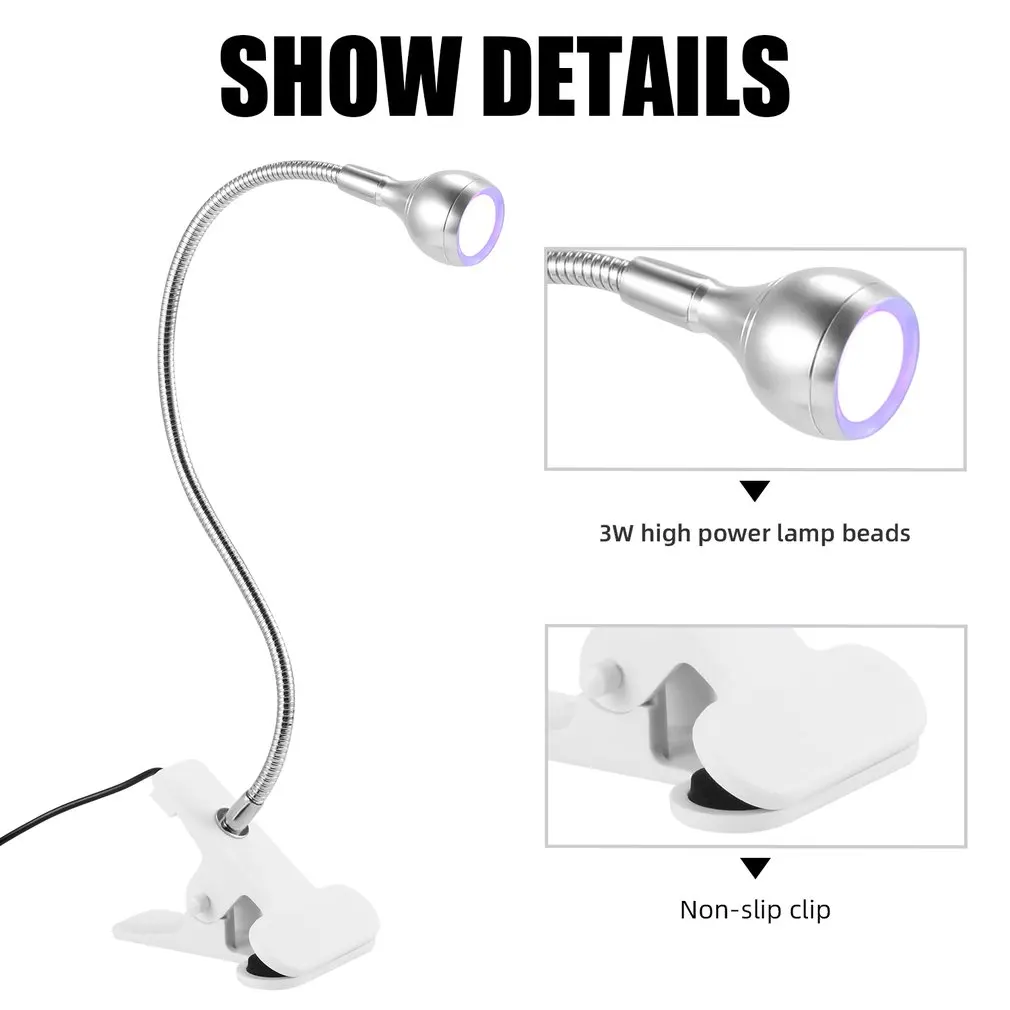

New 5V USB LED Desk Lamp With Clip Flexible Table Lamp For Book Reading Study Office Bedside Work Children Night Light For Home
