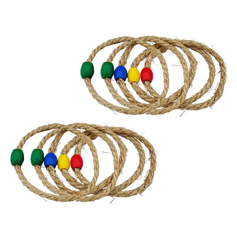 

8/10PCS Funny Kids Ring Toss Game Colorful Throwing Ring Toy Baby Throwing Game Random Color