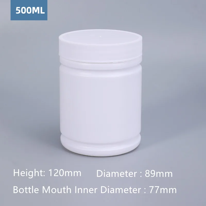 

Белая пластиковая банка 300-1000 мл