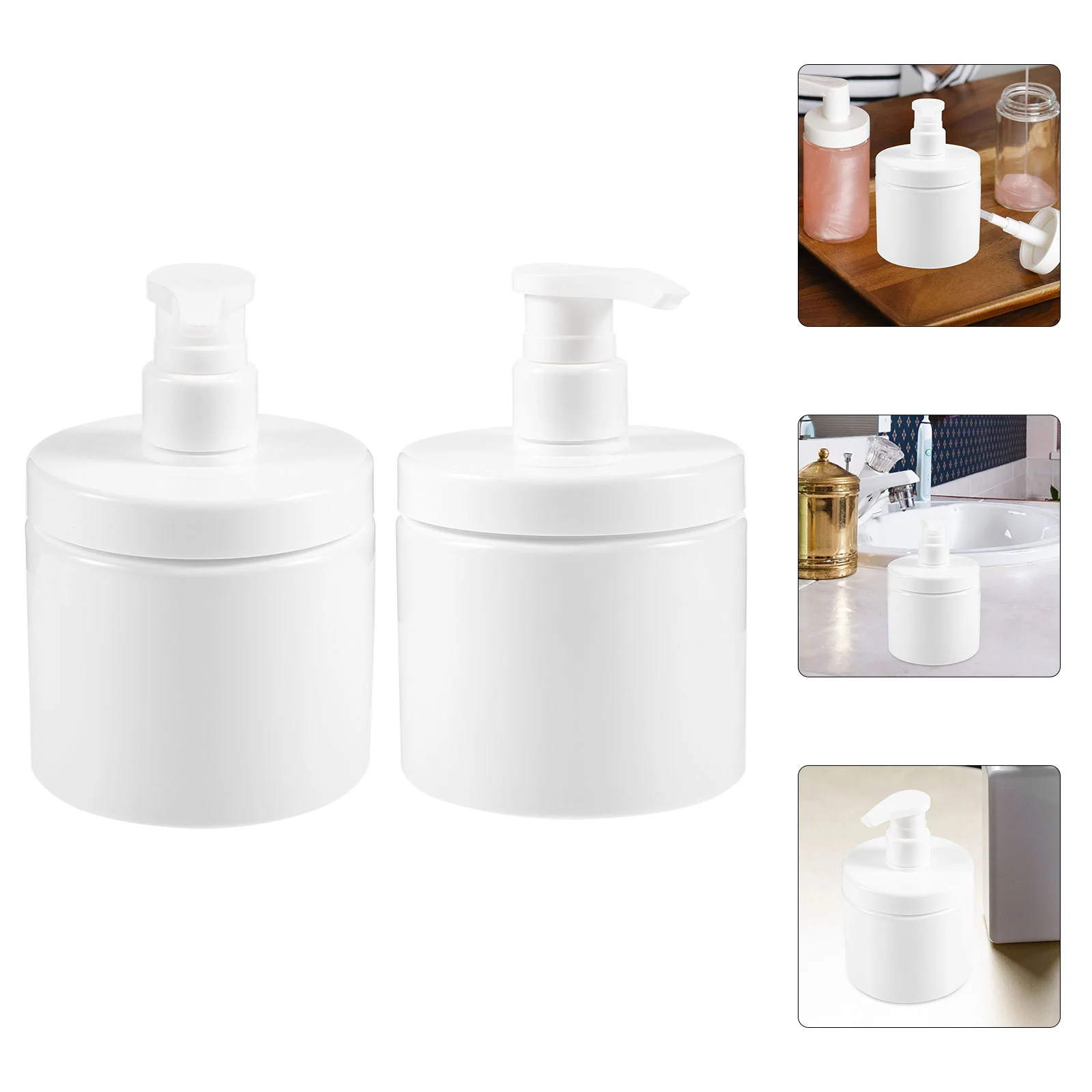 

2pcs Hand Soap Dispensers Dish Soap Dispenser Soap Pump Bottle Liquid Soap Dispenser(500ml)