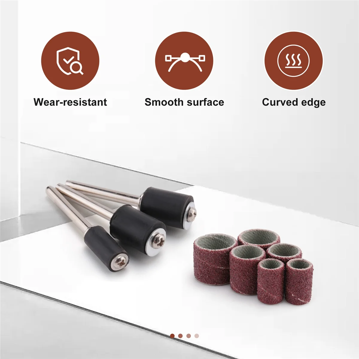 Набор барабанных шлифовальных машин 66 шт. включает 60 лент и 6 оправки