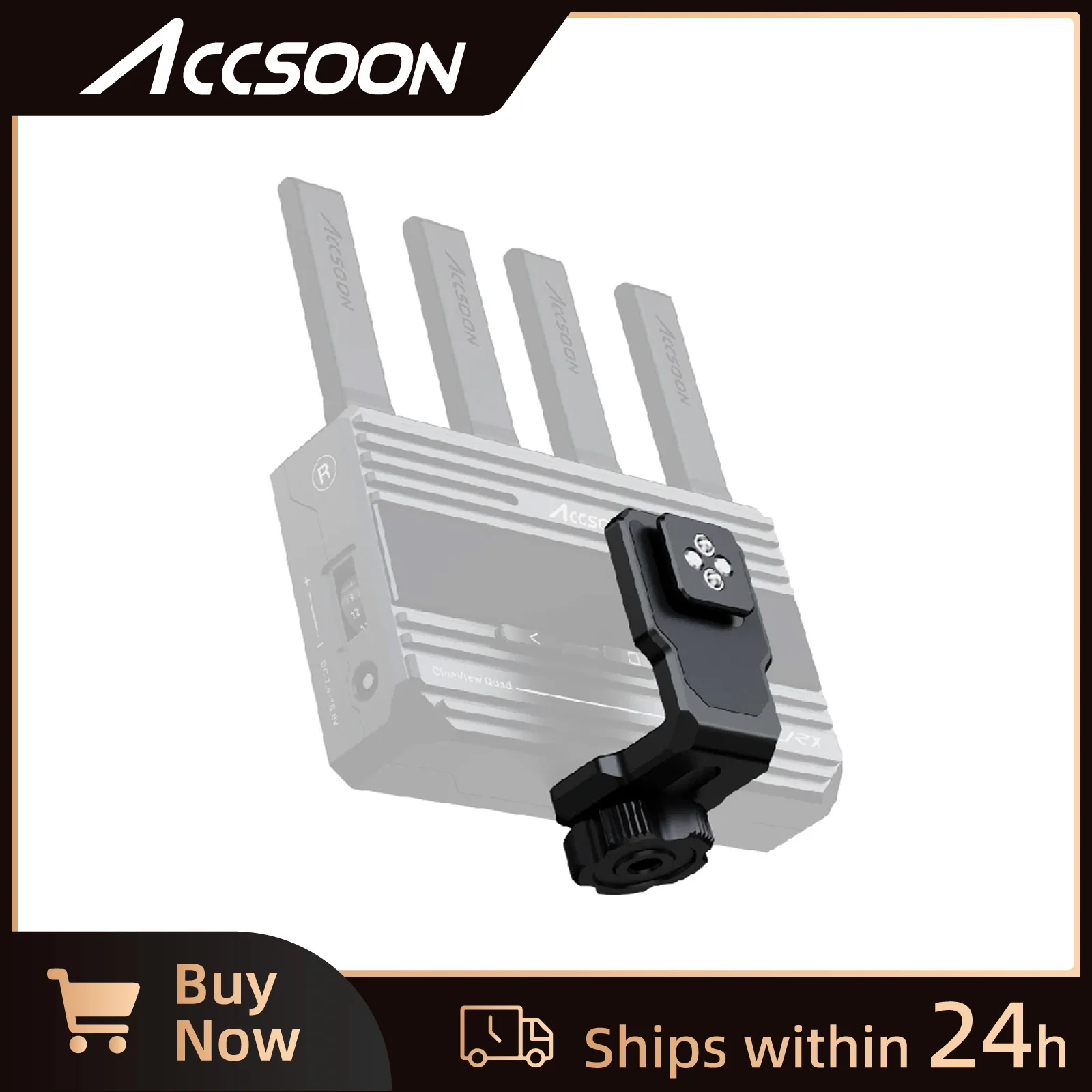 

ACCSOON Stabilizer Video Transmission Bracket Used with DJI CineView Quad HE SE Monitor Mounting Adapter Photography Accessories
