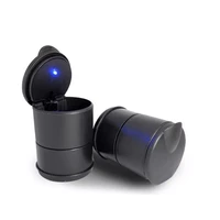 2020 portable ashtray for car black ashtrays with lids cylinder cigarette ashtray with detachable storage box without light