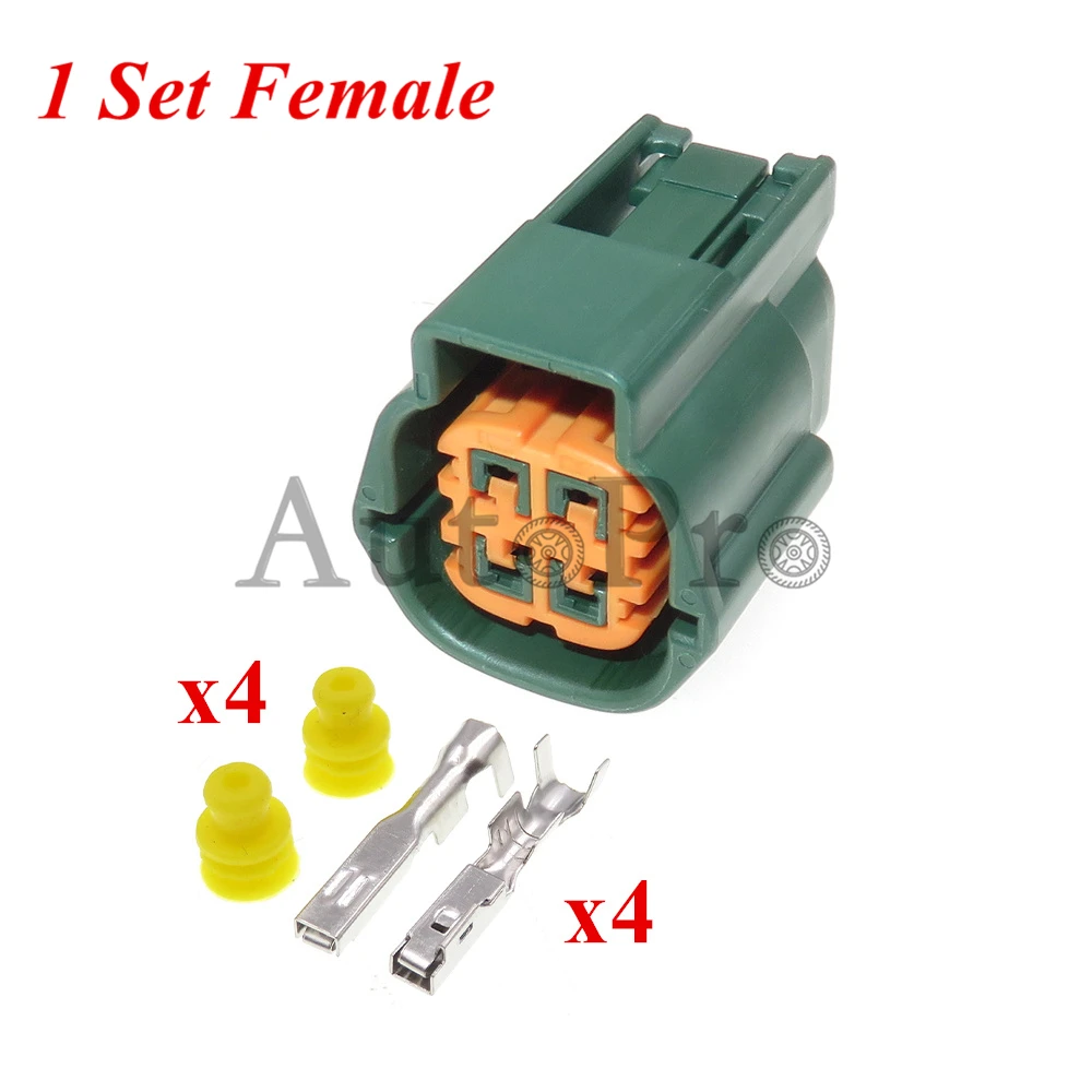 

1 комплект 4 отверстия 6189-7757 автомобильный кислородный датчик O2 водонепроницаемые разъемы 6181-0513 автомобильные Проводные розетки для Nissan