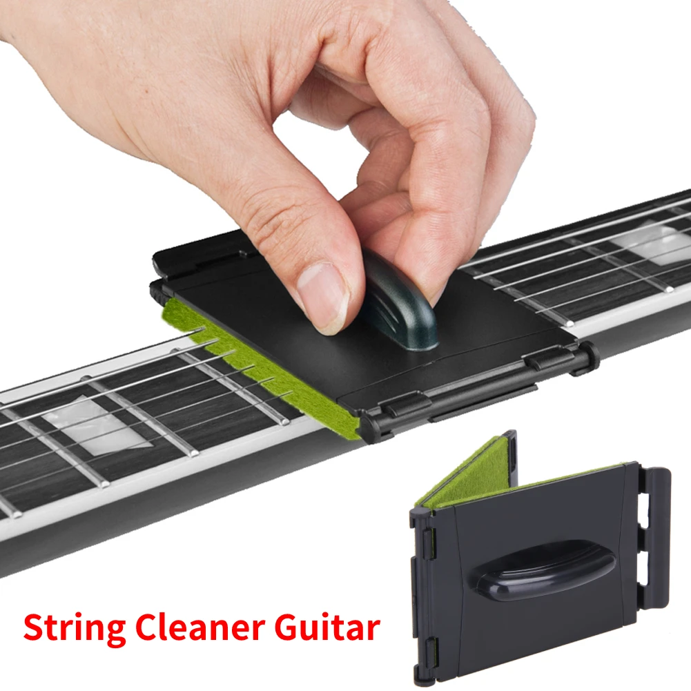

Electric Guitar Bass Strings Scrubber Rub Cleaning Tool Maintenance Care Guitar String Cleaner Guitar Accessories