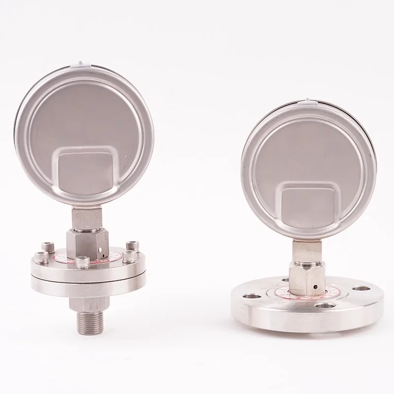 Мембранный манометр DN25 DN50 нержавеющая сталь