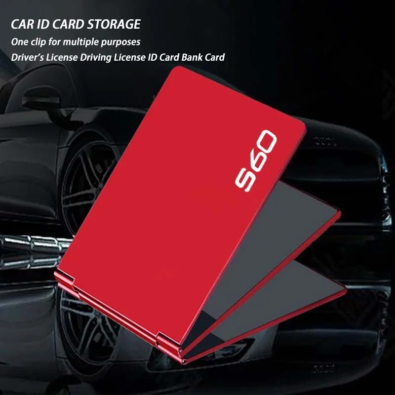 

Car Driver'S License Cover Metal Alloy Document Cover Credit ID For Volvo S60 XC90 XC70 XC40 XC60 V60 V40 X50 2023 Accessories